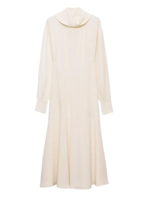 Prada silk midi dress - Neutrals - zdjęcie produktu nr 1