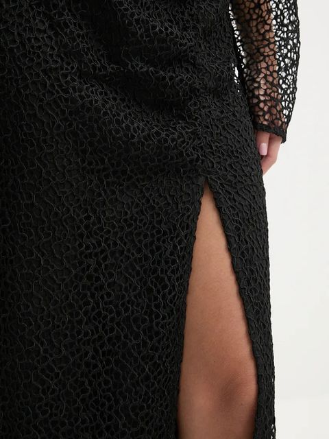 IRO spódnica kolor czarny maxi prosta WM31FILLINA