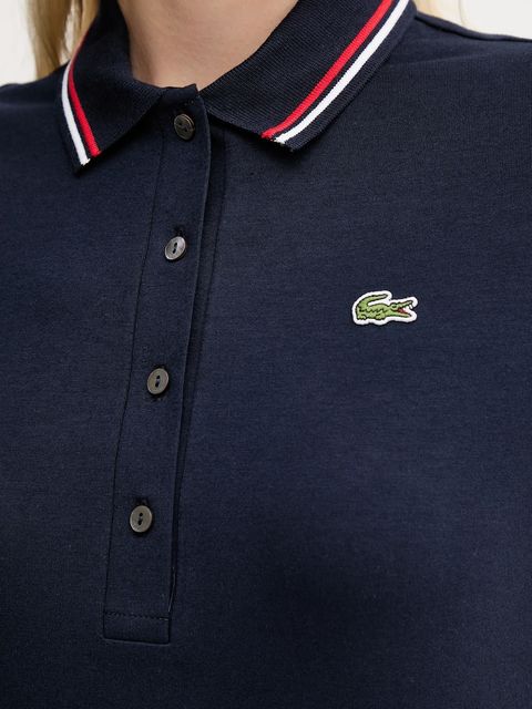 Lacoste polo damski kolor granatowy DF5284