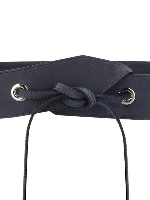 Paloma Wool knot-detail leather belt - Blue - zdjęcie produktu nr 2