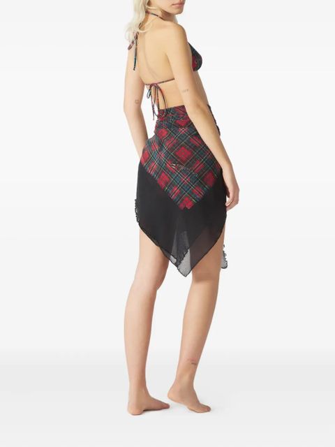 Jean Paul Gaultier Le Paréo tartan pareo - Red