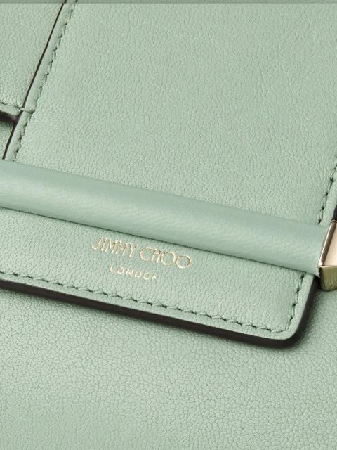 Jimmy Choo mini Bar chain cross body bag - Green