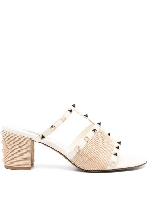 Valentino Garavani 70mm Rockstud sandals - Neutrals - zdjęcie produktu nr 1