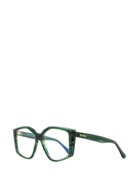 Max Mara Eyewear geometric butterfly-frame glasses - Green - zdjęcie produktu nr 2