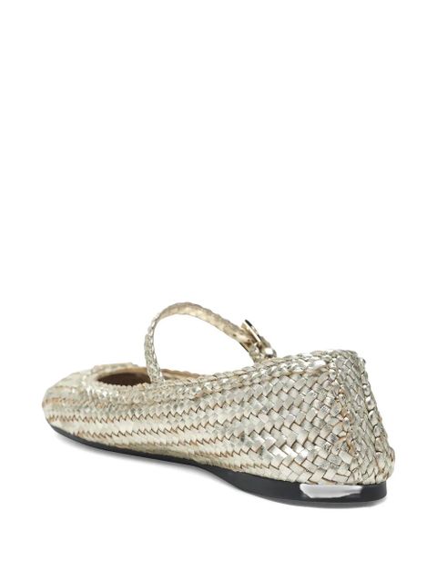 Prada woven ballet flats - Gold
