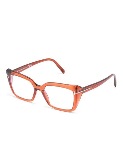 TOM FORD Eyewear butterfly-frame glasses - Brown - zdjęcie produktu nr 2