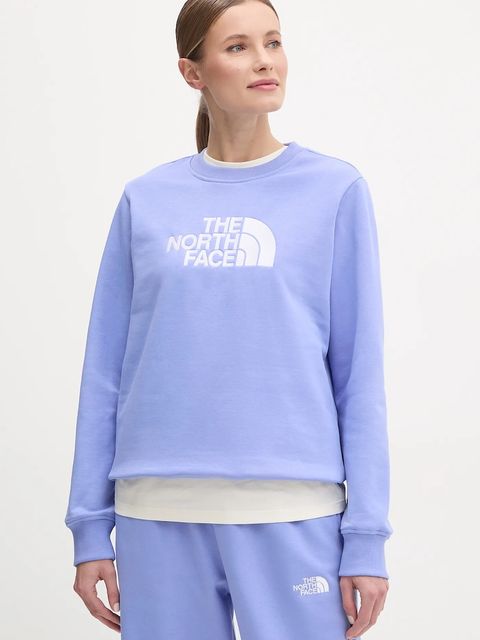 The North Face bluza Drew Peak damska kolor niebieski z aplikacją NF0A89EF7UH1 - zdjęcie produktu nr 1