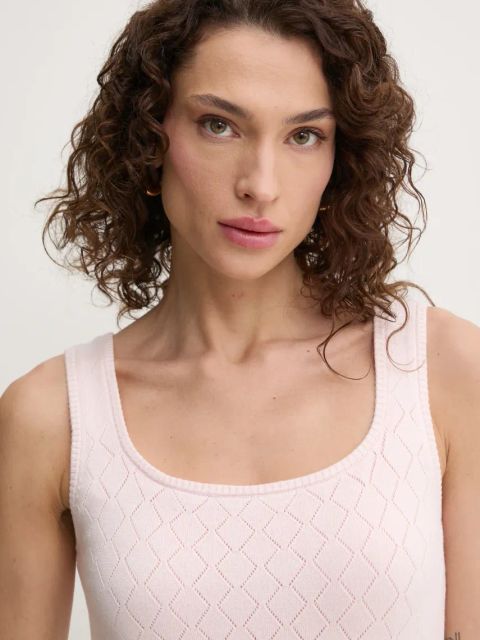 Guess sukienka HOLLAND kolor różowy mini dopasowana W5RK17 Z2YJ2