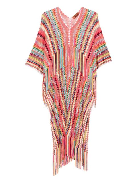 Missoni chevron-knit poncho - Orange - zdjęcie produktu nr 1