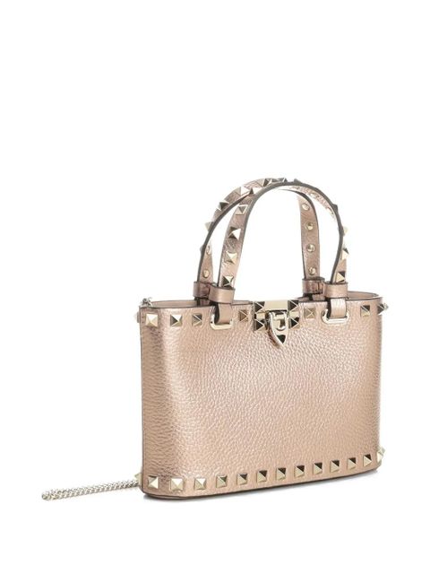 Valentino Garavani mini Rockstud tote bag - Brown