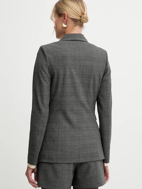 Morgan marynarka kolor szary dwurzędowa wzorzysta VTARY.F