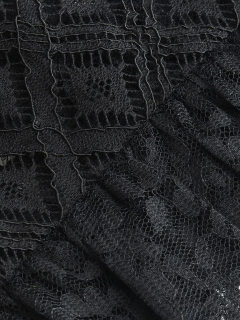 ETRO lace ruffle-trim bralette - Black