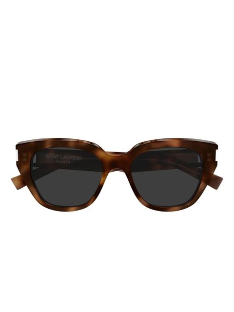Saint Laurent Eyewear geometric sunglasses - Brown