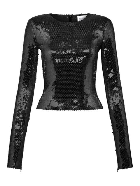 16Arlington Loida sequinned T-shirt - Black - zdjęcie produktu nr 1