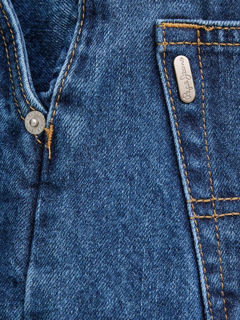 Pepe Jeans spódnicospodnie REGULAR SKORT HW damskie kolor niebieski gładkie high waist PL801187ID3