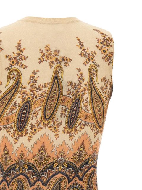 ETRO paisley print sleeveless top - Neutrals