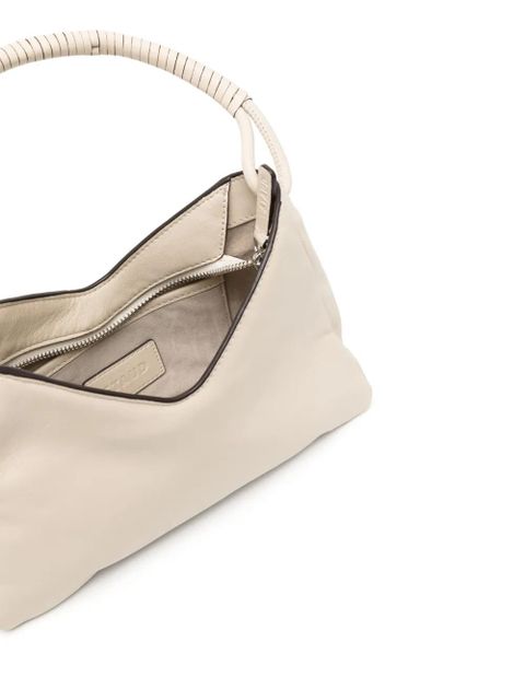 STAUD Valerie leather shoulder bag - White