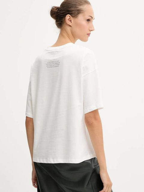 Never Fully Dressed t-shirt bawełniany damski kolor biały NFDTO1605 - zdjęcie produktu nr 2