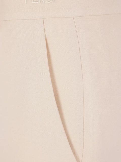 FENDI cuffed trousers - Neutrals