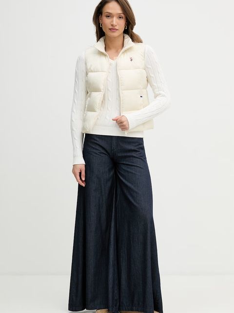 U.S. Polo Assn. sweter bawełniany V-NECK CABLE - zdjęcie produktu nr 1