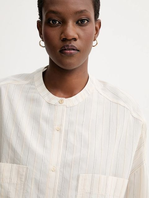 Sessun koszula damska kolor beżowy relaxed 25110007