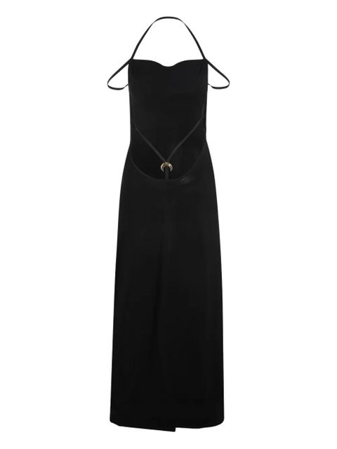 Marine Serre halterneck dress - Black - zdjęcie produktu nr 2