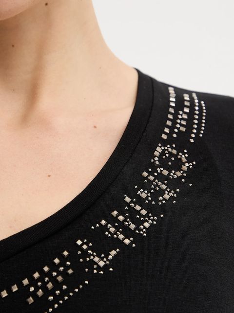 Liu Jo longsleeve kolor czarny TA6053 JS003