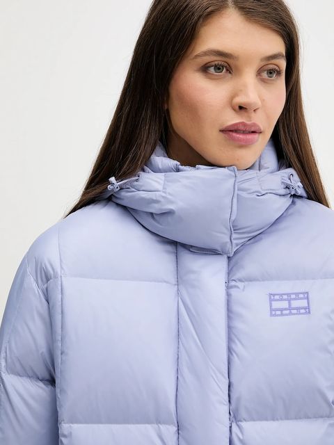 Tommy Jeans kurtka puchowa kolor fioletowy zimowa DW0DW22040