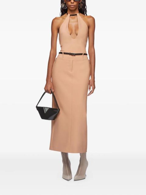 The Attico rear-slit midi skirt - Pink - zdjęcie produktu nr 2