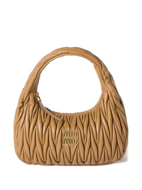 Miu Miu Wander matelassé shoulder bag - Brown - zdjęcie produktu nr 1