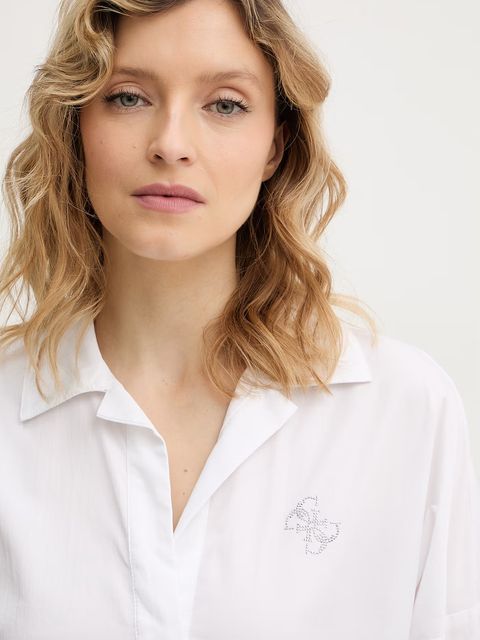 Guess body z domieszką jedwabiu CARMELA