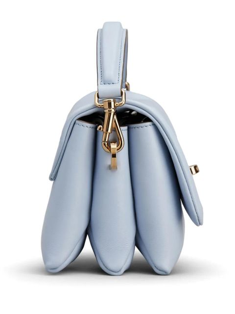 Tod's logo-plaque leather crossbody bag - Blue