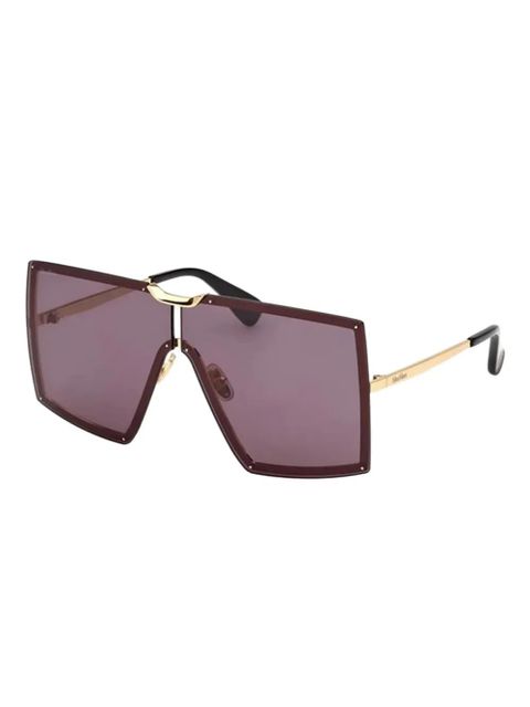 Max Mara Eyewear square-frame gold-detail sunglasses - zdjęcie produktu nr 2