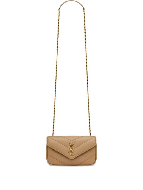 Saint Laurent mini Loulou crossbody bag - Neutrals