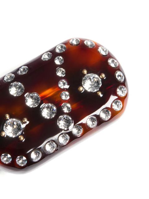 Valentino Garavani VLogo Signature hair clip - Brown