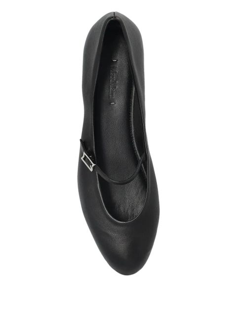 Max Mara leather ballet flats - 005 BLACK