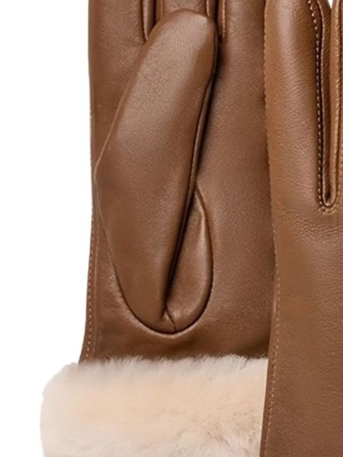 UGG leather gloves - Brown