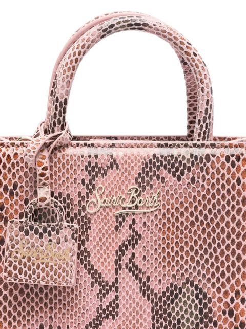 MC2 Saint Barth snakeskin top handle tote bag - Pink