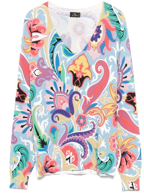 ETRO paisley-print sweater - Blue - zdjęcie produktu nr 1