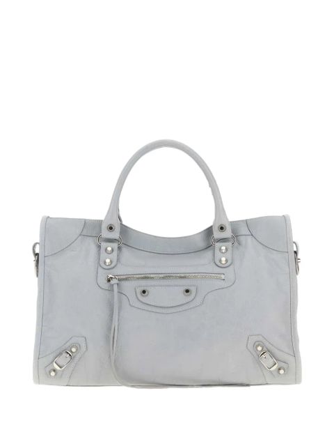 Balenciaga Le City leather tote bag - Grey - zdjęcie produktu nr 2