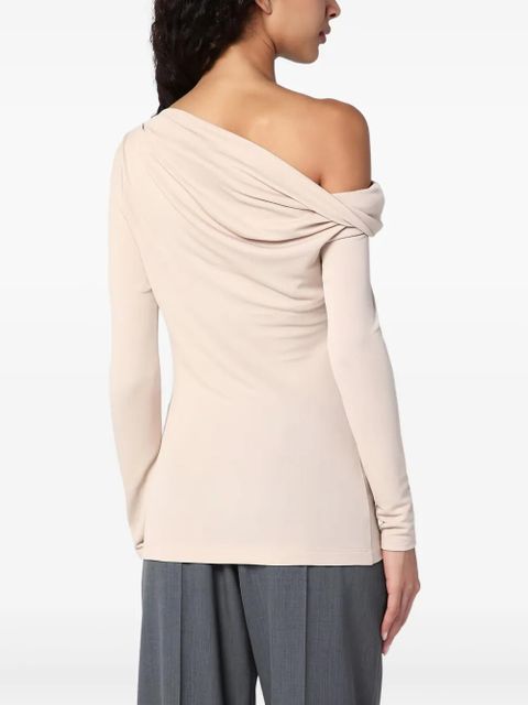 Givenchy asymmetric draped top - Neutrals