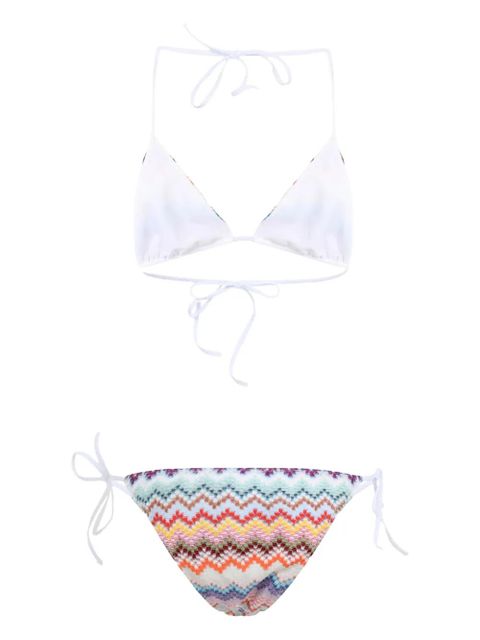 Missoni chevron-pattern bikini - White - zdjęcie produktu nr 2