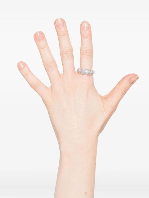 Swarovski pavé-set domed ring - Silver - zdjęcie produktu nr 2