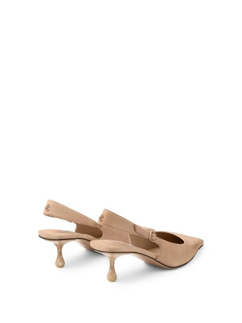 Jimmy Choo Amel pointed slingback pumps - Neutrals