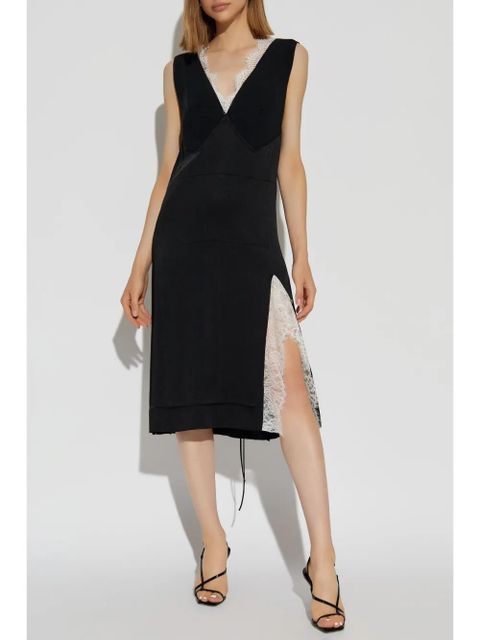 Victoria Beckham v-neck dress - Black