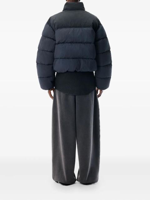 Alexander Wang cropped puffer jacket - Black