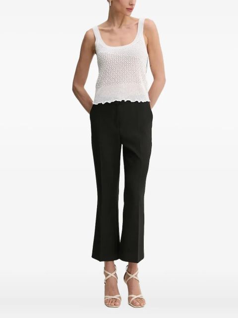 PINKO open-knit scallop-hem top - White - zdjęcie produktu nr 1