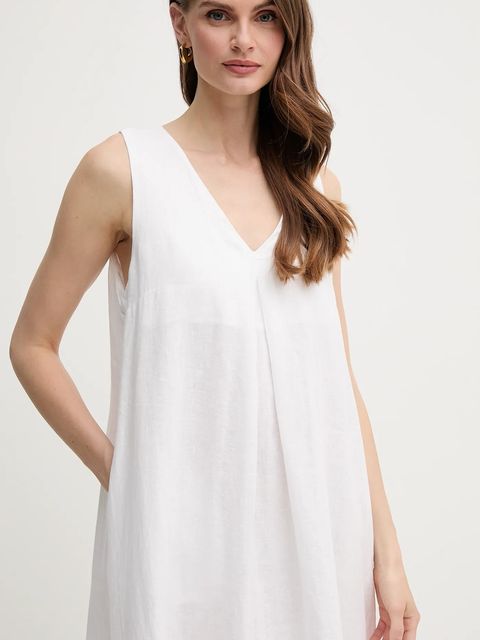 United Colors of Benetton sukienka lniana