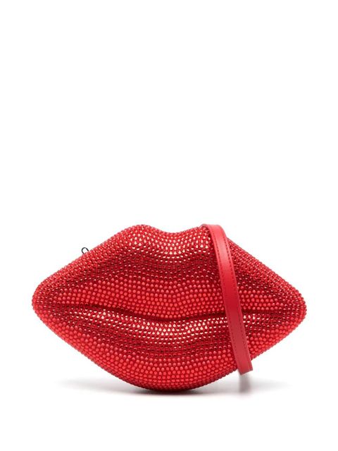 Simon Miller crystal-embellished clutch bag - Red - zdjęcie produktu nr 1