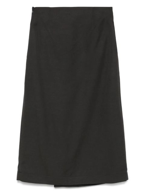 JW Anderson logo-strap midi skirt - Grey - zdjęcie produktu nr 2